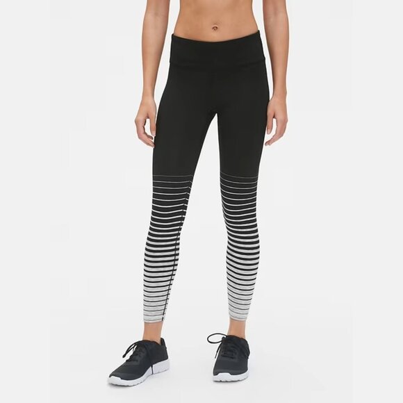 GapFit Gradient Stripe Full Length Leggings in Eclipse XL - Picture 2 of 7